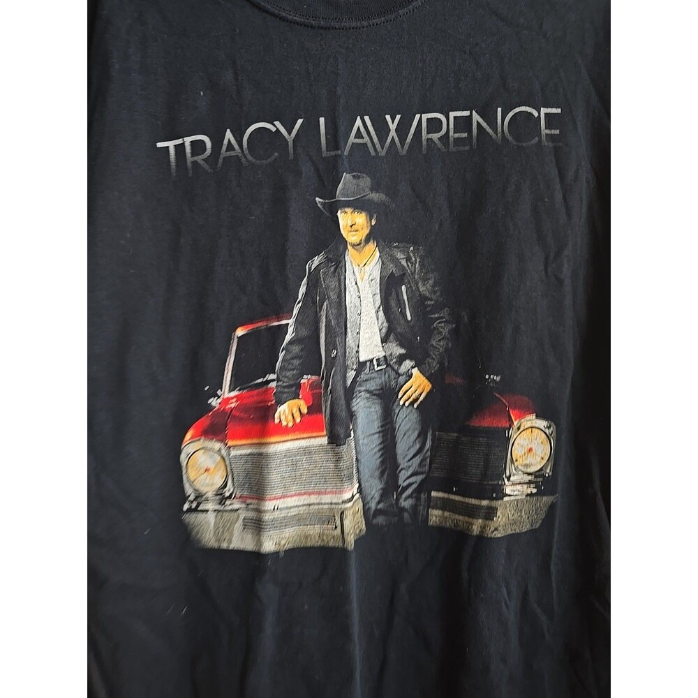 Tracy Lawrence Live Vintage T Shirt XLarge 2014 TOUR BLACK GILDAN